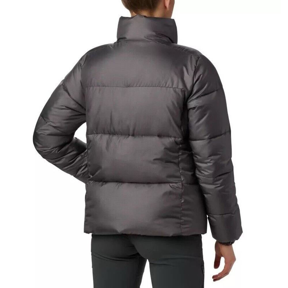 NEW Columbia Womens Puffect Puffer Jacket City Grey Winter Zip Pockets Size XL - Picture 3 of 5